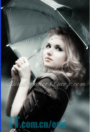 Photoshop将外景图片调成梦幻的青红中性色