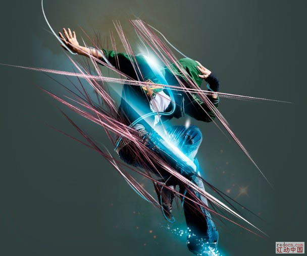 Photoshop制作绚丽的潮流舞者