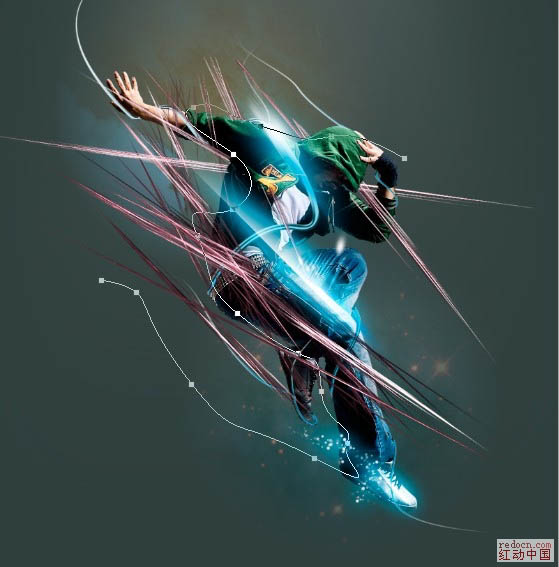 Photoshop制作绚丽的潮流舞者