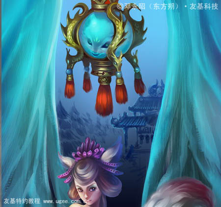 photoshop鼠绘传说中的美丽狐仙