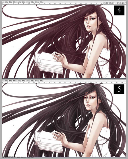 photoshop鼠绘纯洁的天堂圣女