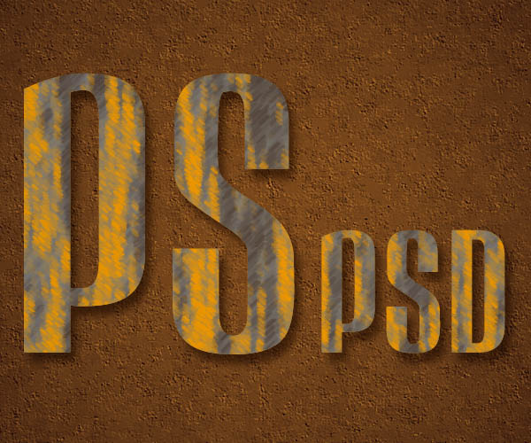 Photoshop制作漂亮的木纹水晶字