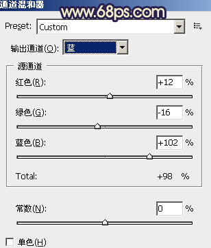 Photoshop将外景婚片调成流行的橙蓝混合色