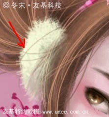 photoshop鼠绘可爱的围红围巾的小女孩