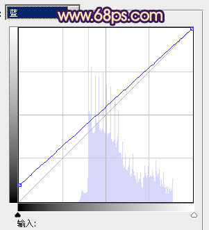 Photoshop将池景婚片调成柔美的蓝红色