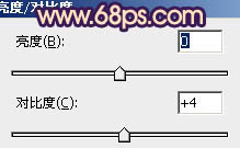 Photoshop将池景婚片调成柔美的蓝红色