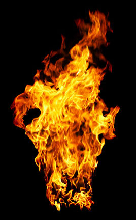 photoshop 合成超酷的火焰扑克牌