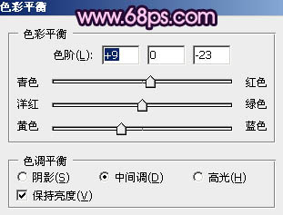Photoshop将春季外景人物图片调成甜美的桃花色