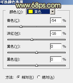 Photoshop将树林情侣图片调成甜美的粉黄色