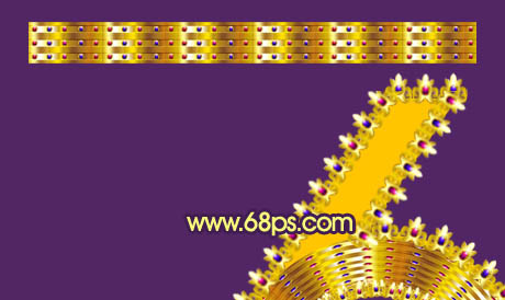 Photoshop打造非常华丽的宝石花边字效果