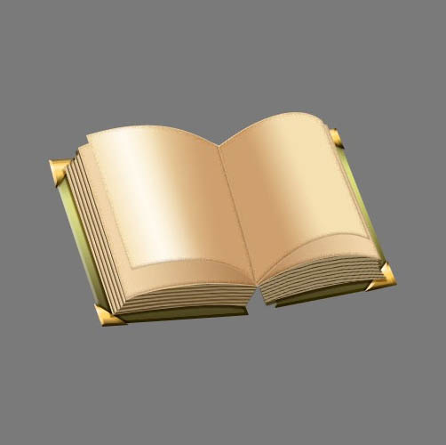 Photoshop将制作出一本非常逼真的棕色古书