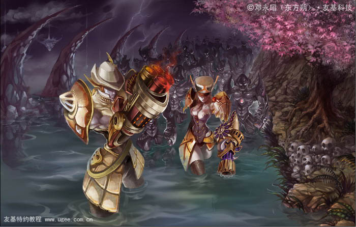 PS将鼠绘出超酷的宇宙星球战队