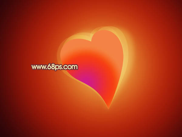 Photoshop将制作出非常有层次感的水晶心形效果