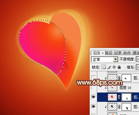 Photoshop将制作出非常有层次感的水晶心形效果