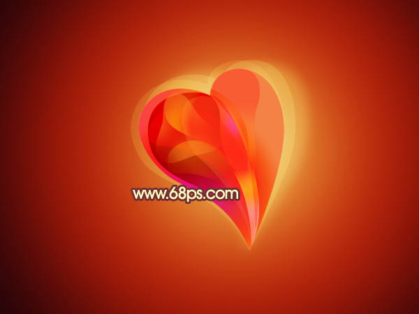Photoshop将制作出非常有层次感的水晶心形效果
