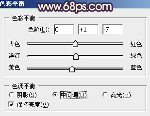 Photoshop下将人物特写调成个性的暗调黄紫色