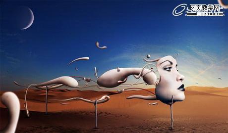 Photoshop将图片合成制作出超现实的抽象艺术效果教程