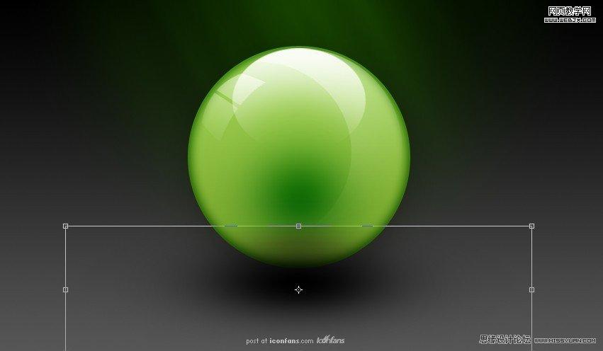 Photoshop将设计出非常抢眼的绿色水晶球效果教程
