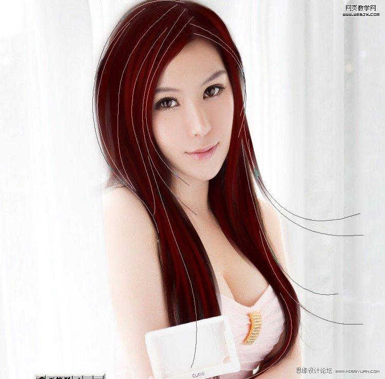 Photoshop将把美女照片制作出的漂亮转手绘教程