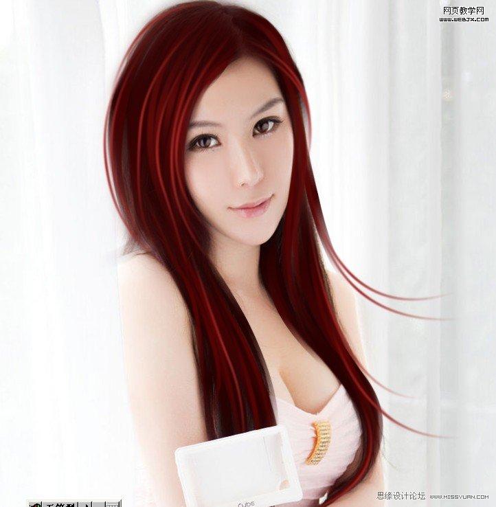 Photoshop将把美女照片制作出的漂亮转手绘教程