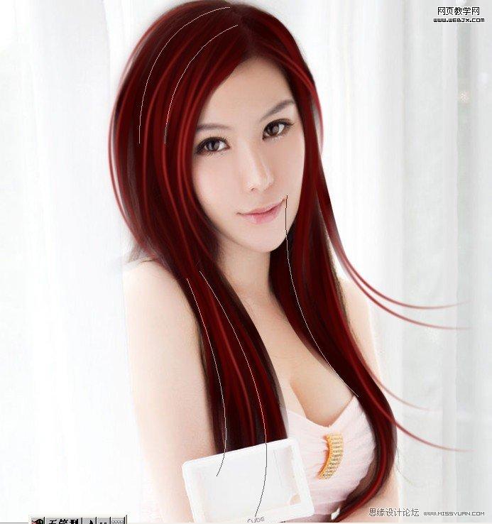 Photoshop将把美女照片制作出的漂亮转手绘教程