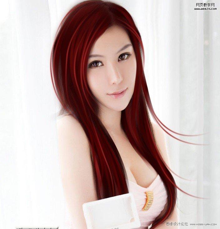 Photoshop将把美女照片制作出的漂亮转手绘教程