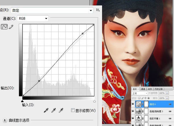 Photoshop打造超强美化京剧花脸美女
