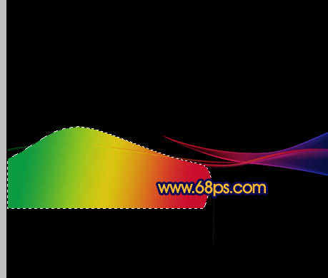 Photoshop将制作出非常柔细如轻般烟的彩色光束