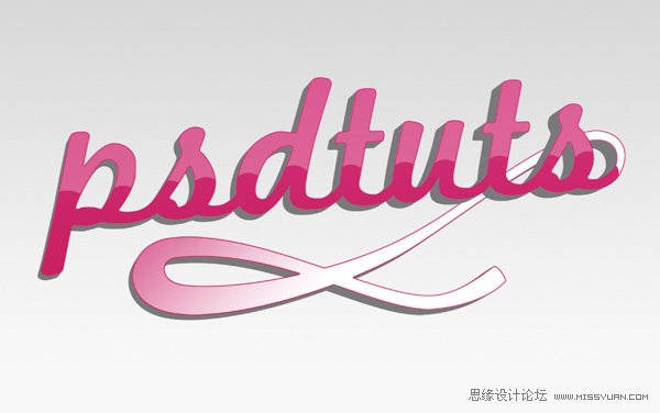 AI与PS结合制作出漂亮的彩色连写立体字效果