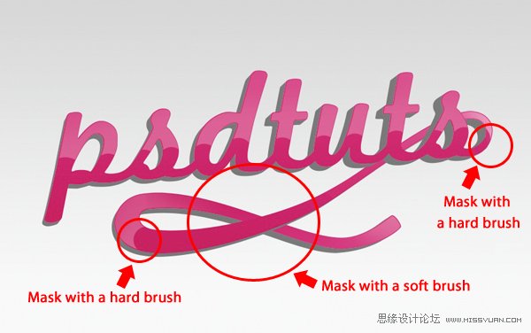 AI与PS结合制作出漂亮的彩色连写立体字效果