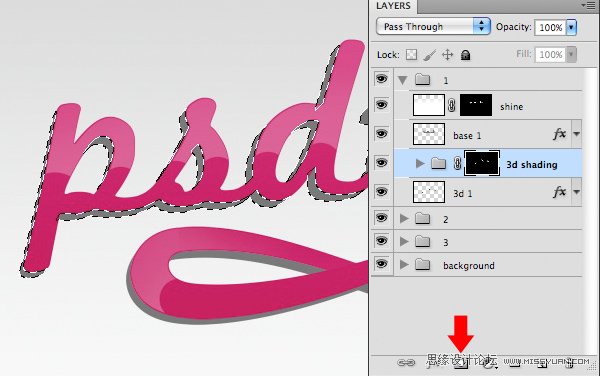 AI与PS结合制作出漂亮的彩色连写立体字效果
