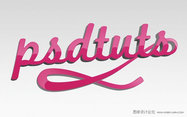 AI与PS结合制作出漂亮的彩色连写立体字效果