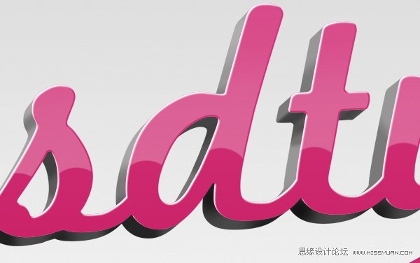 AI与PS结合制作出漂亮的彩色连写立体字效果