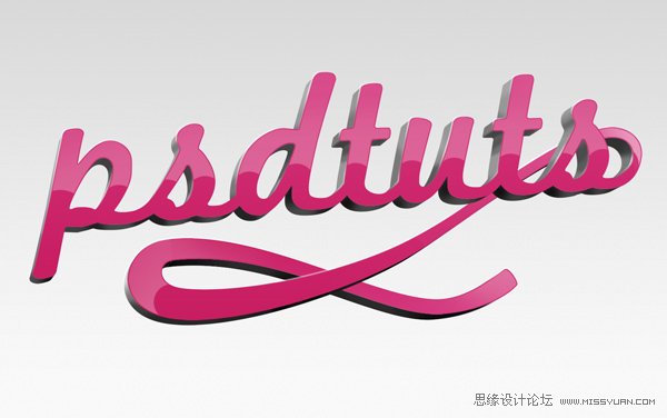 AI与PS结合制作出漂亮的彩色连写立体字效果