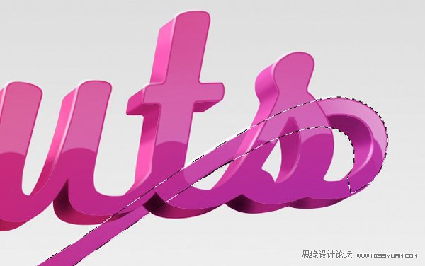 AI与PS结合制作出漂亮的彩色连写立体字效果