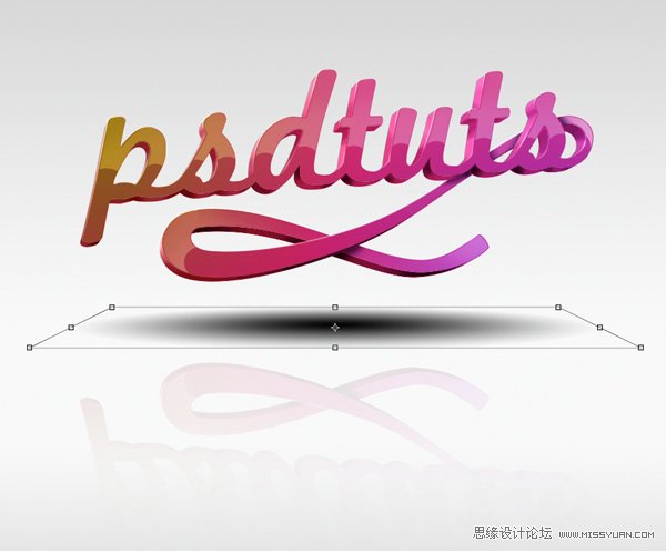 AI与PS结合制作出漂亮的彩色连写立体字效果