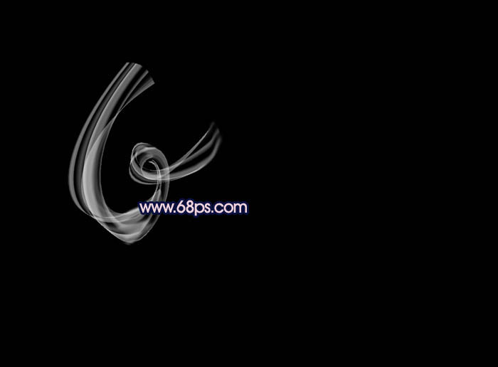 Photoshop将制作出彩色轻烟般的漂亮光束连写字效果