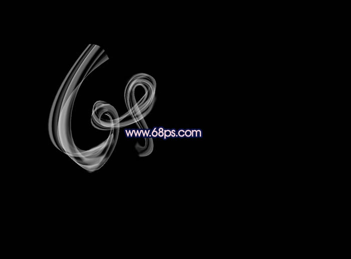 Photoshop将制作出彩色轻烟般的漂亮光束连写字效果