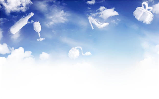 Photoshop将人物图片打造出创意的飘逸感觉的云彩背景效果