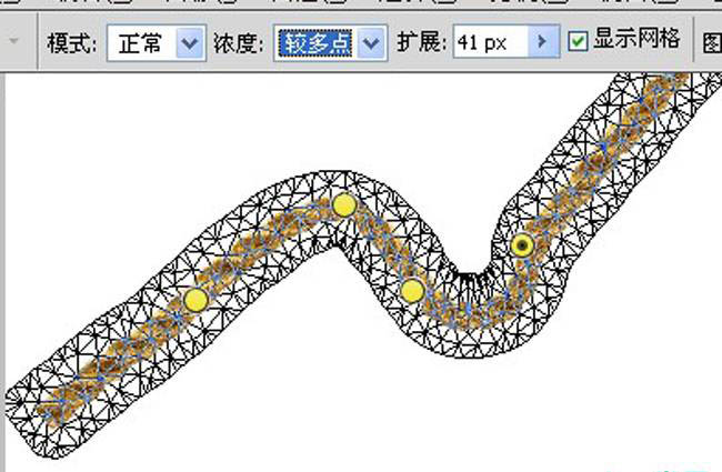 photoshop将利用CS5操控变形工具把绳子扭曲成想要的文字效果