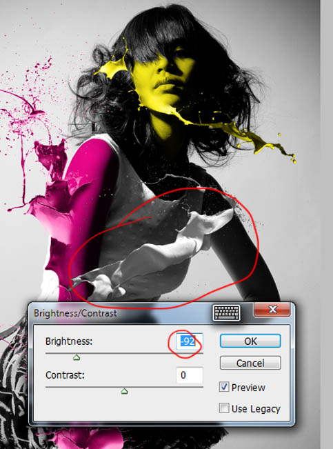 Photoshop制作动感喷溅人物海报