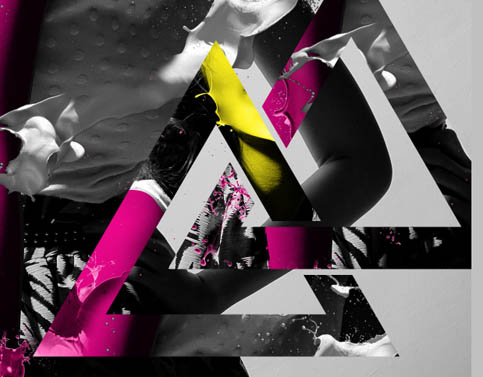 Photoshop制作动感喷溅人物海报