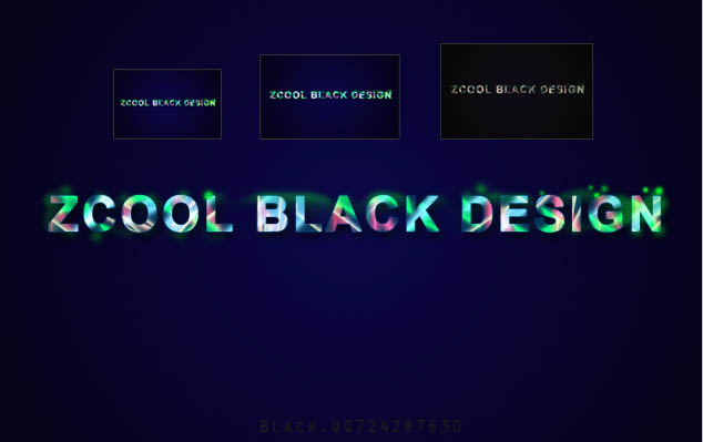 Photoshop打造绚丽的彩色光影字