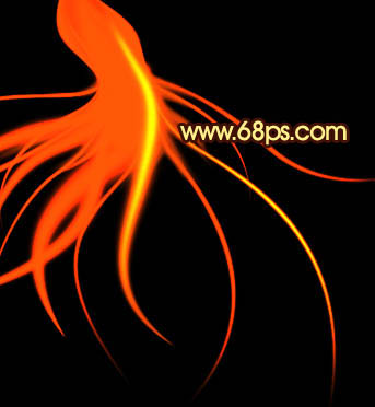 Photoshop打造出一只绚丽高光的火凤凰效果