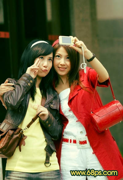 Photoshop将人物图片打造出流行的暗调橙绿色效果