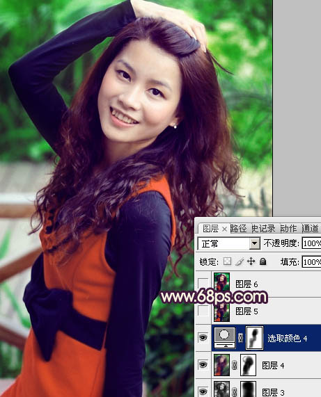 Photoshop为曝光过度的女生图片增加甜美肤色