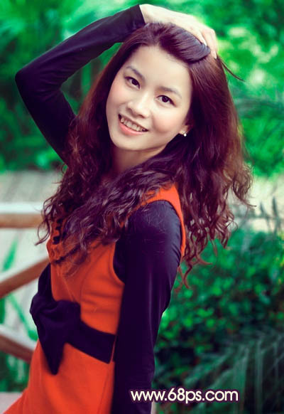 Photoshop为曝光过度的女生图片增加甜美肤色