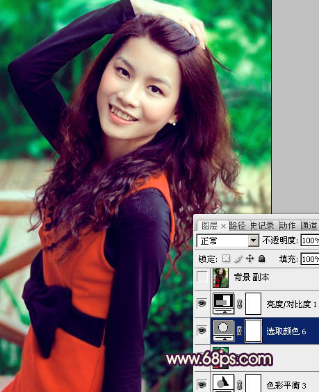 Photoshop为曝光过度的女生图片增加甜美肤色