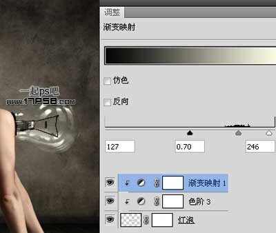 photoshop合成制作出具有恐怖暗黑风格的美女与灯泡效果