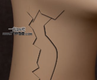 photoshop将女生模特头像制作成破裂的雕像效果教程